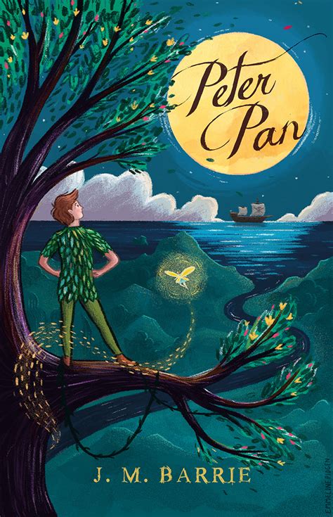 Emmeline Pidgen Illustration Portfolio - Peter Pan Book Cover Illustration