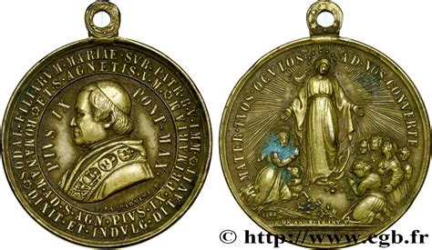 Vatican And Papal States M Daille Du Pape Pie Ix Fme Medals