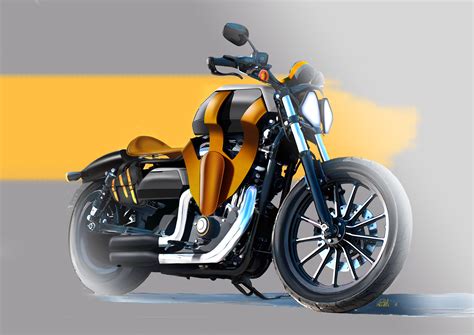 Harley Davidson Golden Grip Concept Based On A Iron Designed By