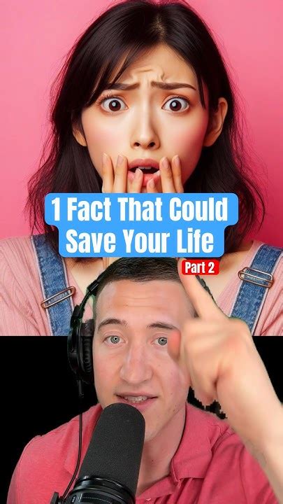 1 Fact That Could Save Your Life Pt 2 🚑 Savelife Facts Survival