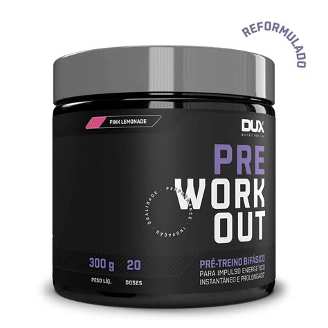 DUX Pre Workout Original Energia E Foco Para Treinos Intensos