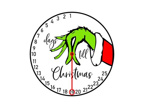 Grinch Countdown Svg Grinch Hand Holding Ornament Christmas Countdown