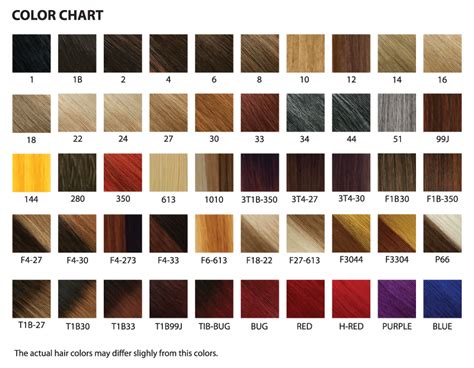 Hair Color Chart 55 Off