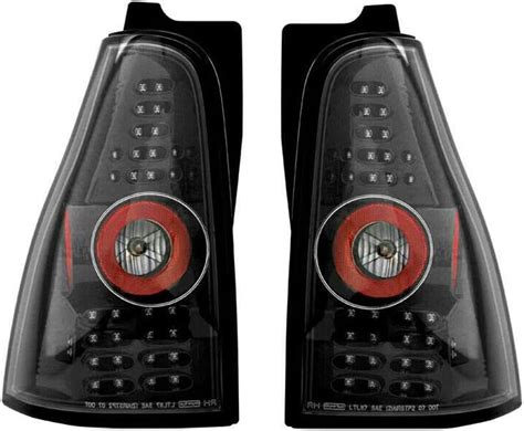 Amazon KARPAL Pair LED Tail Light Assembly Black Housing Red