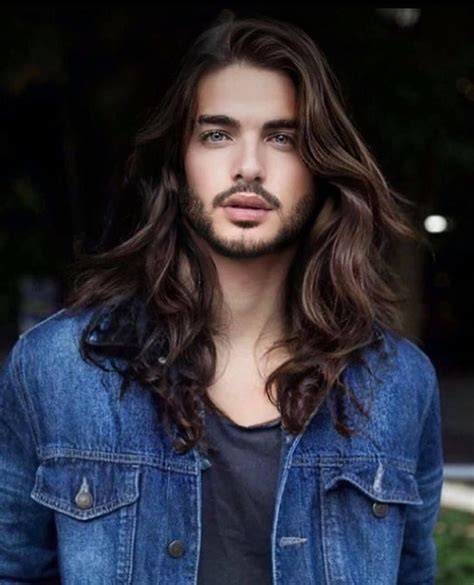 Pin By Antonio Cassone On Men In Denim In Long Hair Styles Men