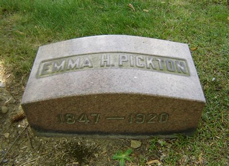 Emma H Pickton 1847 1919 Mémorial Find a Grave