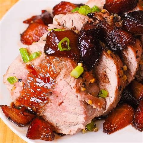 Pork Tenderloin With Sweet Balsamic Plum Sauce Julia S Album