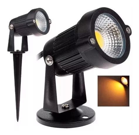 Kit Lumin Ria Espeto Jardim Cob Led W Luz Amarela Mercado Livre