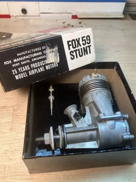 Nib Fox Stunt C L Vintage R C Model Airplane Engine Picclick Uk