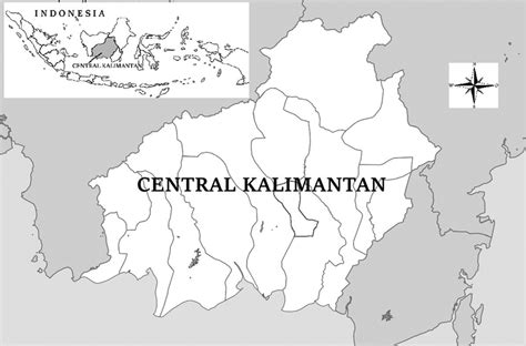 map of central Kalimantan, adapted by the authors. | Download ...