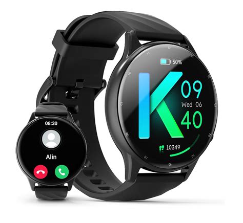 Reloj Inteligente Kumi GW5 Negro Asistente De Voz 100 Modos