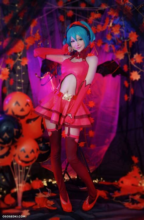 Hidori Rose Hatsune Miku Halloween Vocaloid Naked Cosplay Asian