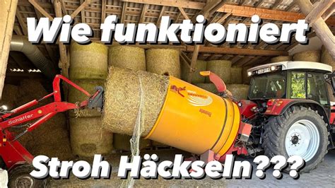 Stroh häckseln Stall Arbeit Teagle Tomahawk YouTube