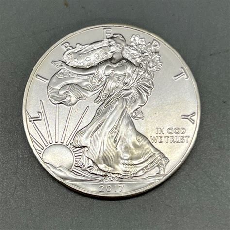 Lot 138 Uncirculated 2017 Walking Liberty Silver Dollar SLOCAL