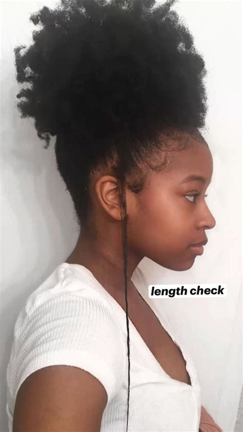 Shrinkage, Length check on my curly, Type 4 hair | Natural hair styles ...