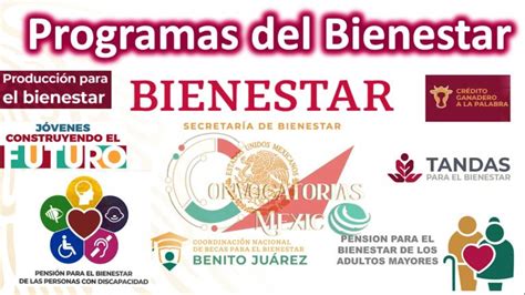 Programas De Bienestar Secretar A Del Bienestar Enero