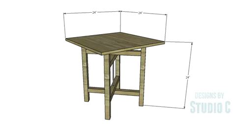 DIY Plans To Build A Cross Leg End Table Designs By Studio C