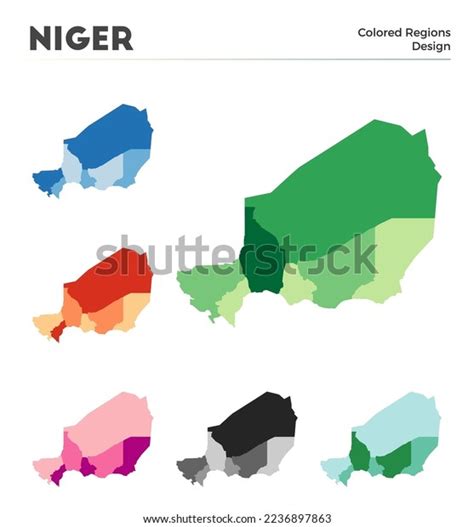 Niger Map Collection Borders Niger Your Stock Vector (Royalty Free ...