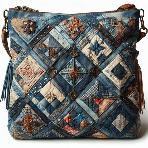 Pin By Margo Berg On Bags In 2024 Recycled Jeans Bag Patchwork Bags