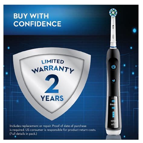 Oral B 7000 Smartseries Power Rechargeable Bluetooth Toothbrush Powered By Braun Black 1source