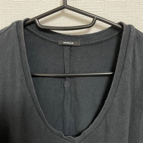 Yahoo オークション Denham（デンハム） 黒ブラックvネックtシャツ