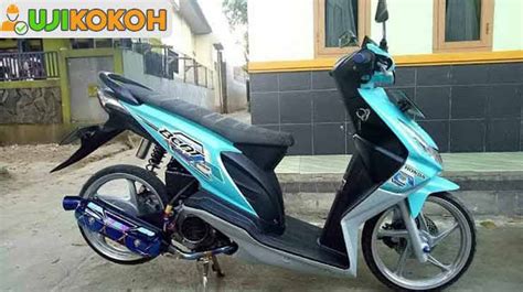 3 Modifikasi Honda Beat Karbu Warna Biru Babylook - Ujikokoh