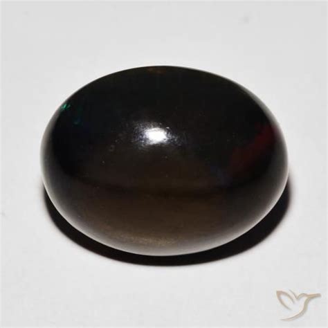 Carat Oval Black Opal Gemstone For Sale Loose Certified Black