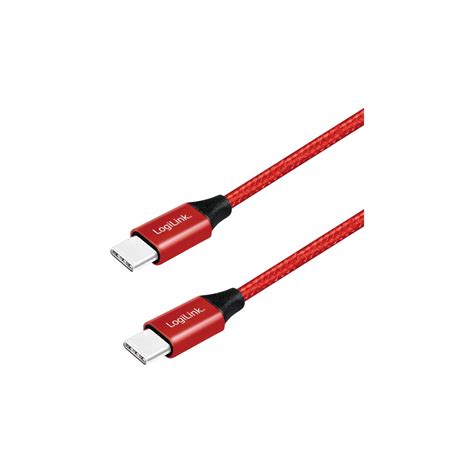 1 00m LogiLink USB2 0 Anschlusskabel USB C Stecker Auf USB C Stecker