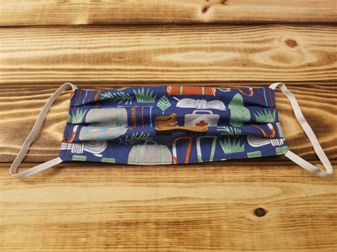 ADULT Reversible Fabric Face Mask, Washable, Eco Friendly, Reusable