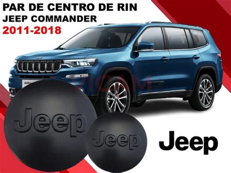 Par De Centros De Rin Jeep Commander 2011 2018 Negro 64 Mm Envío gratis