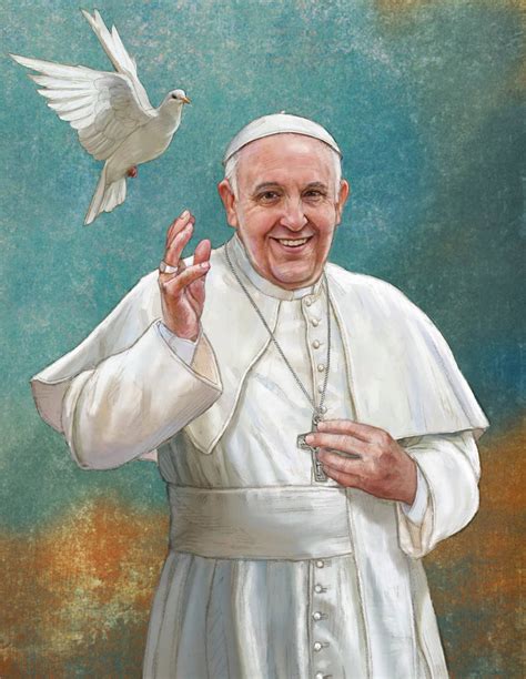 Pope Francis Painting By Michael Adams Michael Adams Studio