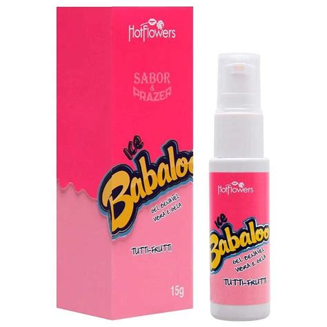 ICE BABALOO GEL TUTTI FRUTTI BEIJÁVEL VIBRA E GELA 15G HOT FLOWERS Distribuidora Hot Flowers
