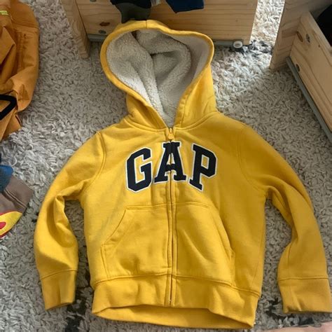 Gap Jackets And Coats Yellow Gap Zip Up Hoodie 4t Poshmark