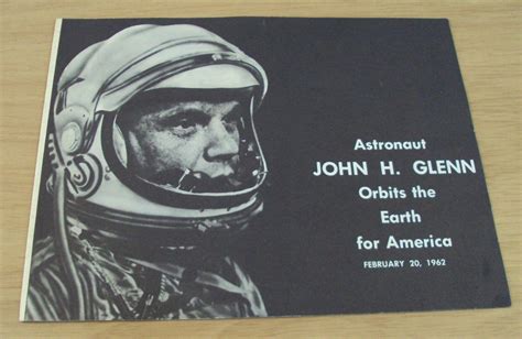 Nasa Booklet Astronaut John H Glenn Orbits The Earth Mercury