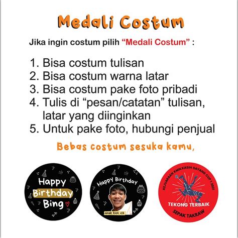 Jual MEDALI COSTUM PART 1 MEDALI BEST BOYFRIEND MEDALI BOYFRIEND