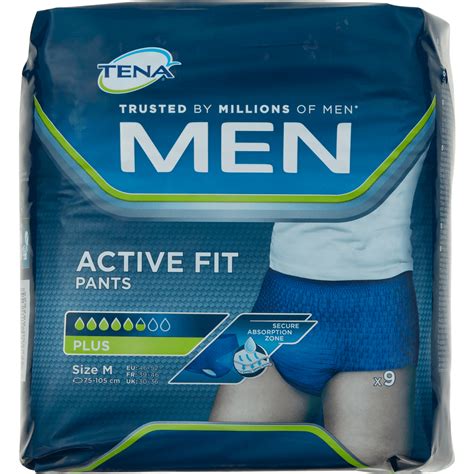 Tena Men Active Fit Pants Medium 9 Ea Etos