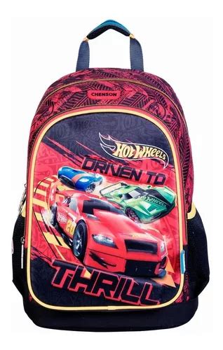 Mochila Escolar Ni O Chenson Hot Wheels Primaria Env O Gratis