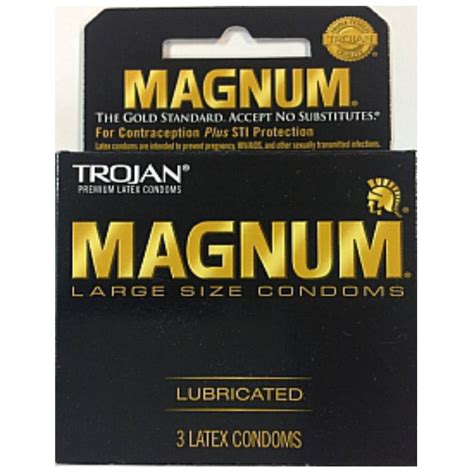 Trojan Magnum Large Lubricated 3 Pk Ep Products Canada