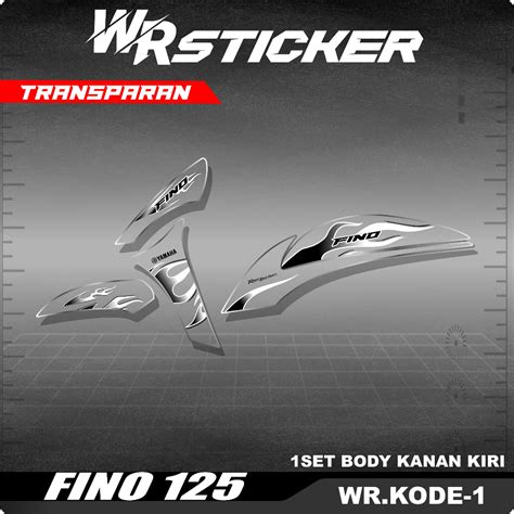 Jual Stiker Transparan Fino Fi Sticker Decal Motor Fino 125 Fi Motif