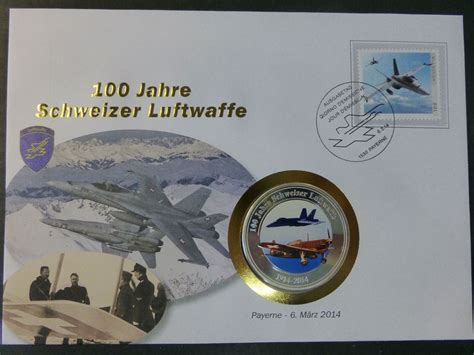 Numisbrief 100 Jahre Schweizer Luftwaffe Kaufen Auf Ricardo