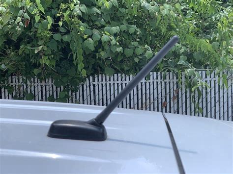 6 3 4 Short Black Antenna Mast Radio AM FM For MITSUBISHI OUTLANDER