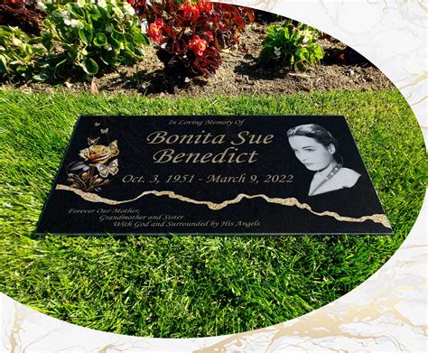 Gold Series - Granite Headstone / Grave Marker - Delgran