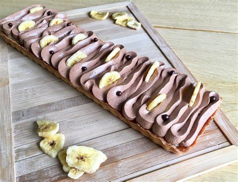 Recette tarte chocolat banane pâte sablée Marie Claire