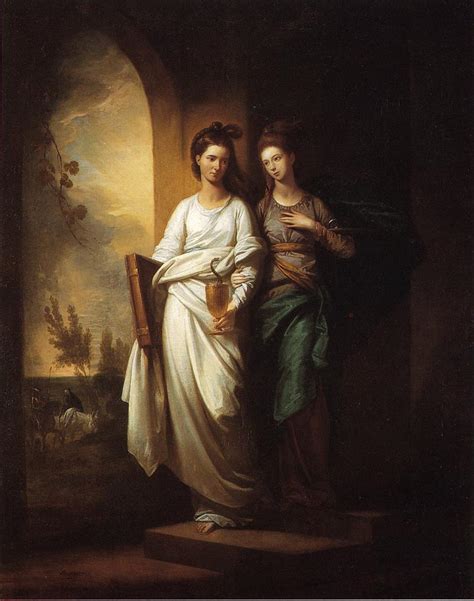 Two Angels Singing By Benjamin West Artchive