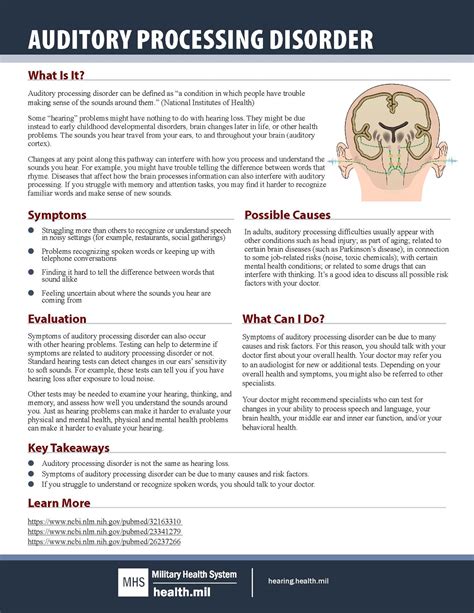 Auditory Processing Disorder Hearing Center Of Excellence