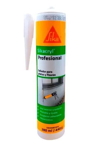 Sellador Sikacryl Profesional Grietas Y Juntas X 280ml Sika