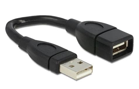 Câble USB type A mâle vers USB type A femelle semi rigide Delock