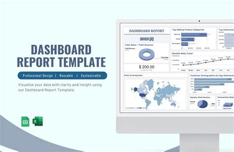 Dashboard Report Template - Download in Excel, Google Sheets | Template.net