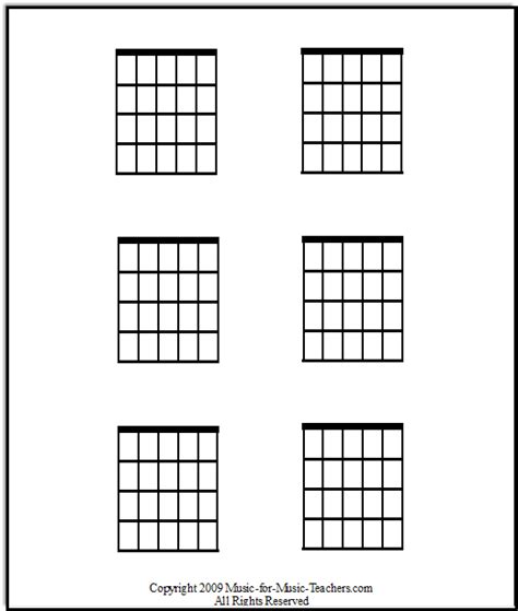 Blank Guitar Chord Tab Sheet