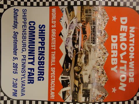 Demolition Derby | Shippensburg Fairgrounds on September 5th - SHIP SAVES